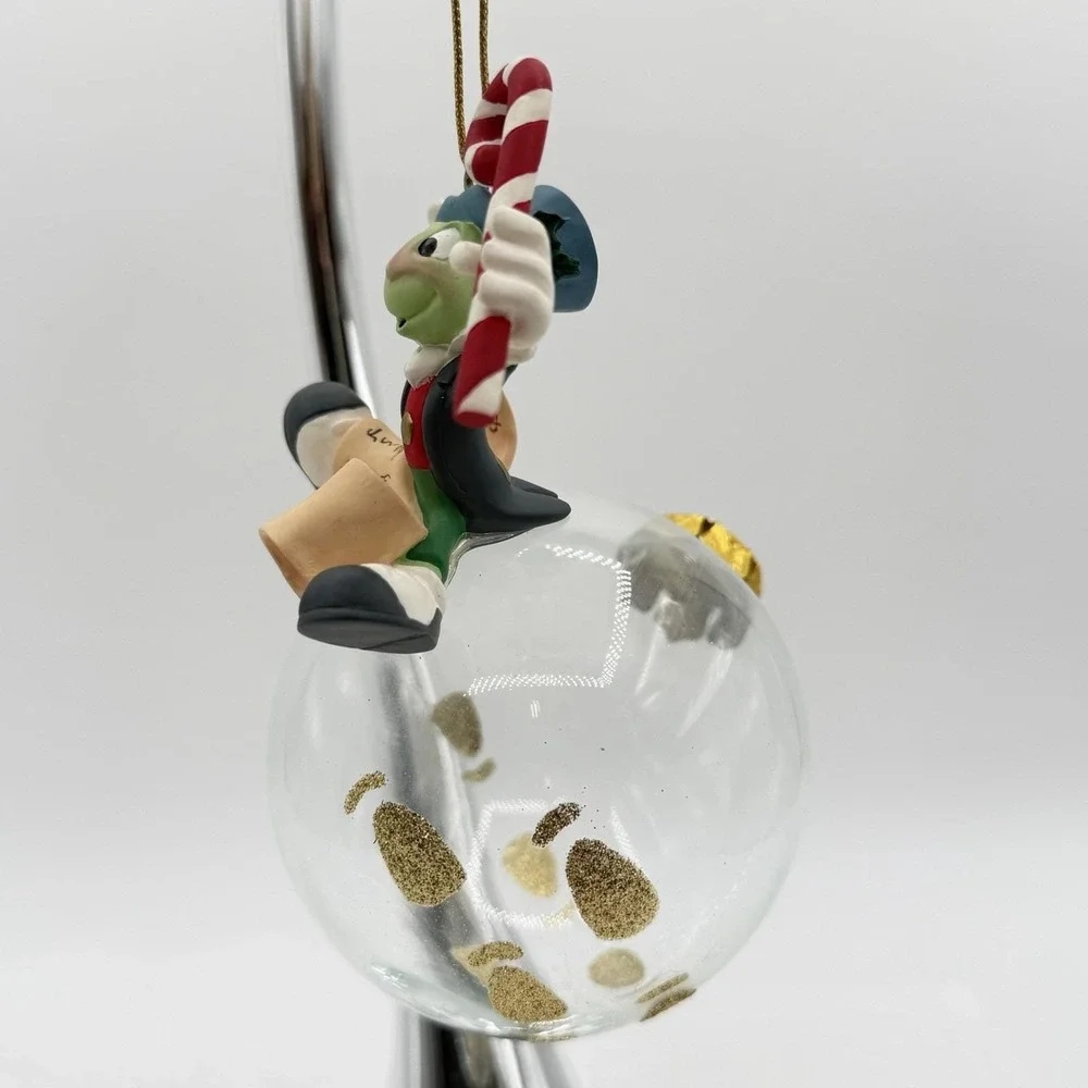 Disney Pinocchio Jiminy Cricket Naughty & Nice Christmas Ornament Buena Vista Fl